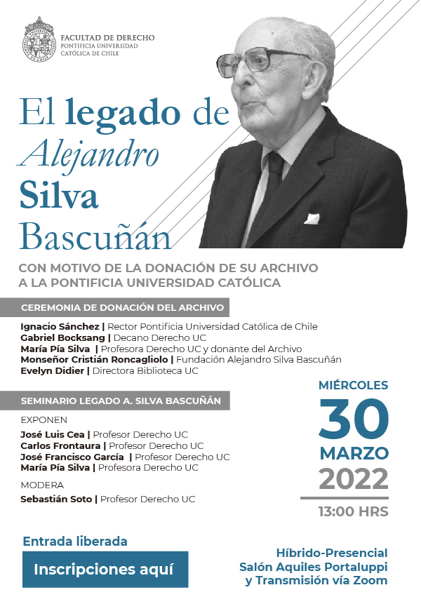 legado de Alejandro Silva Bascuñán afiche r2