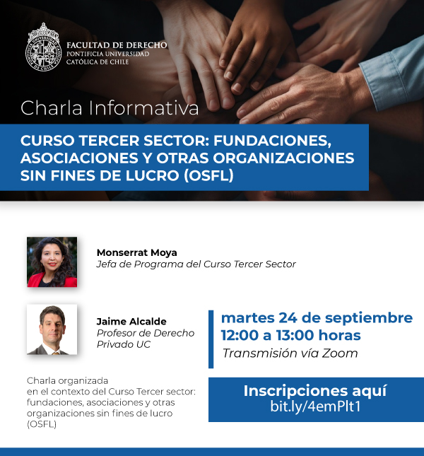 Charla informativa del curso tercer sector Afiche 1