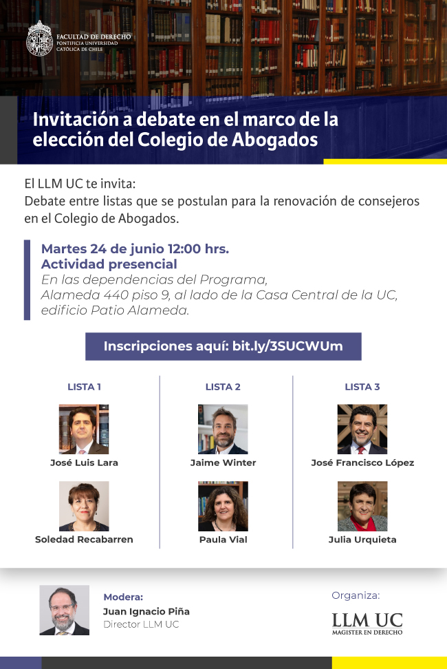 Elección del Colegio de Abogados Afiche