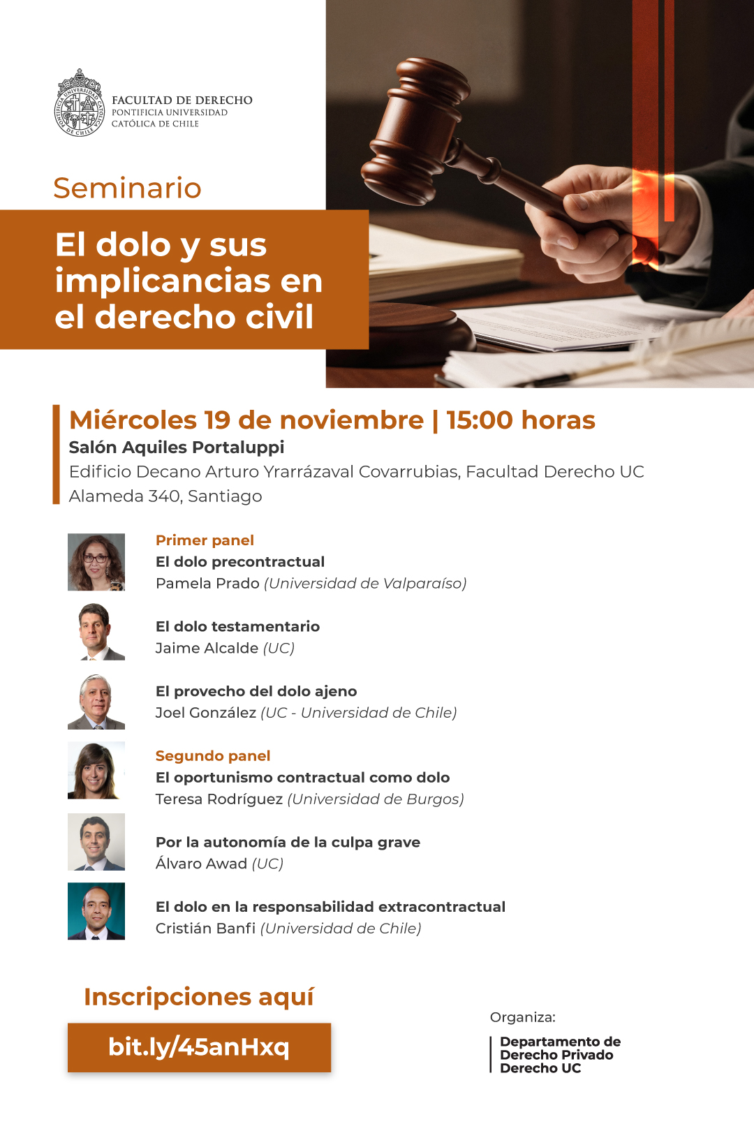 Seminario El dolo y sus implicancias en el derecho civil RRSS