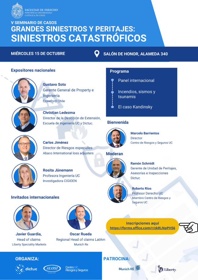 Seminario Grandes Siniestros Afiche