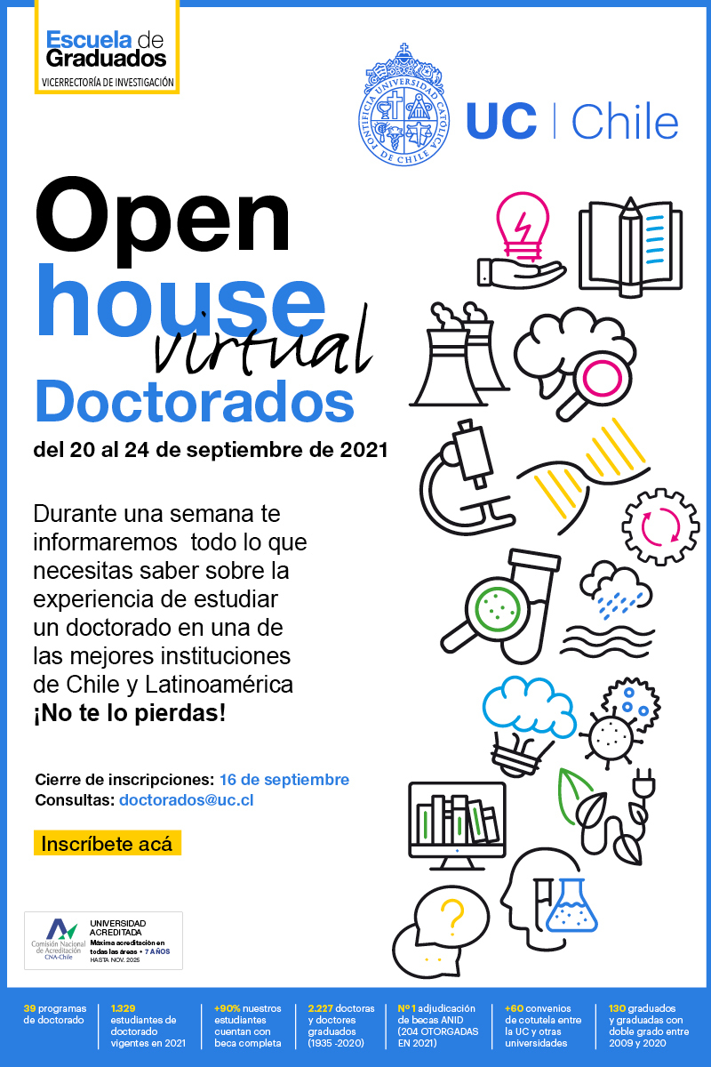 Flyer digital Open House Doctorados