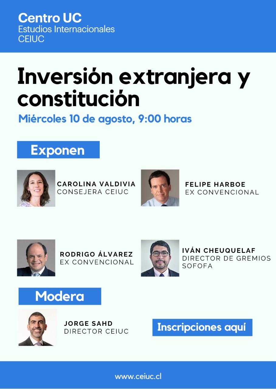 Inversion Extranjera y Constitucion afiche